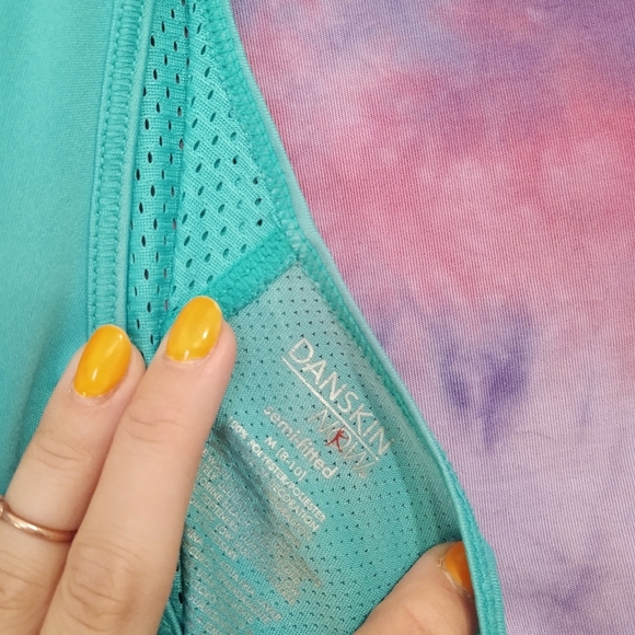 Danskin Now Semi-Fit Seafoam Green Sport Tank Top: M - Picture 5 of 5